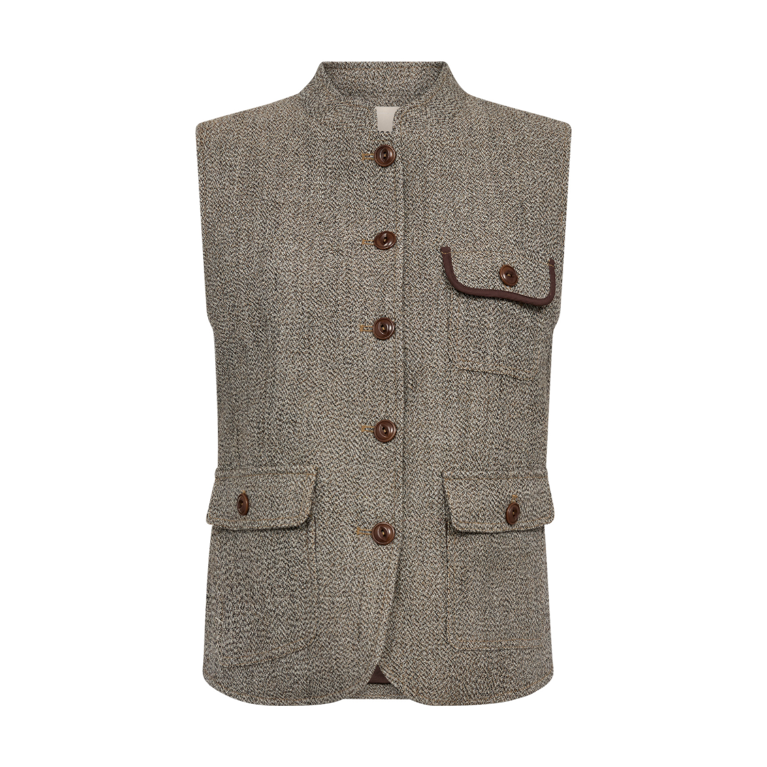 Mos Mosh MMAbigail Utah Vest - Dark Camel