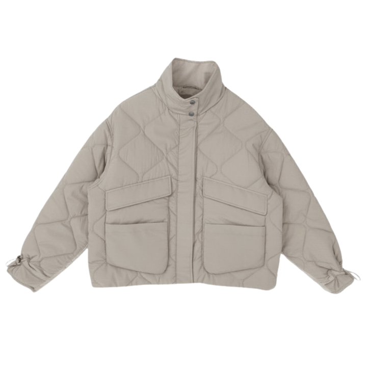 WithBlack WBLVEDA Quilted Jakke - Silver Lining - Butik VIVI