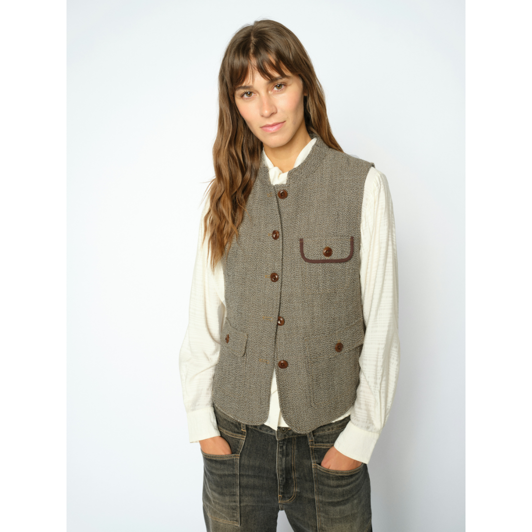 Mos Mosh MMAbigail Utah Vest - Dark Camel