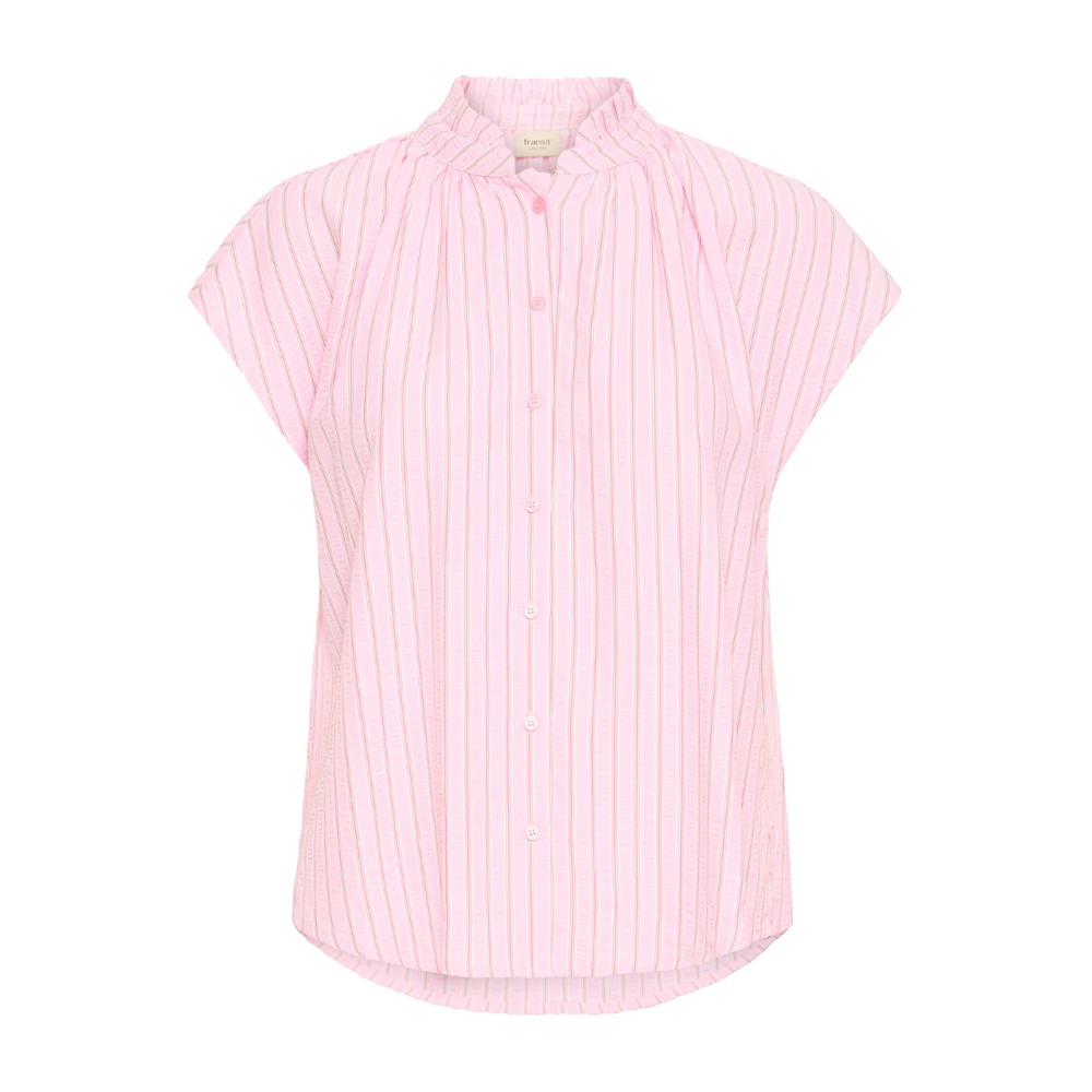 Fransa FRSTARLA SH 1 Skjorte - Pink Red White Stripe - Butik VIVI