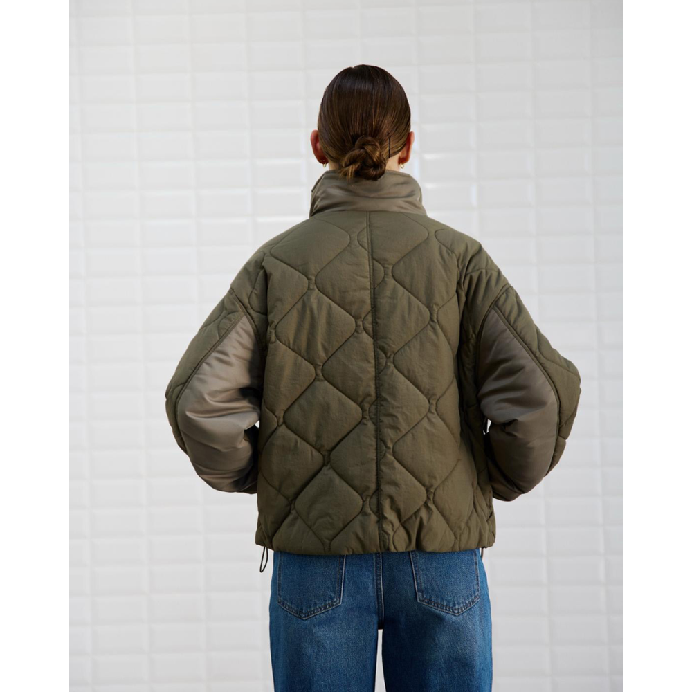 WithBlack WBLVEDA Quilted Jakke - Spring Forest - Butik VIVI