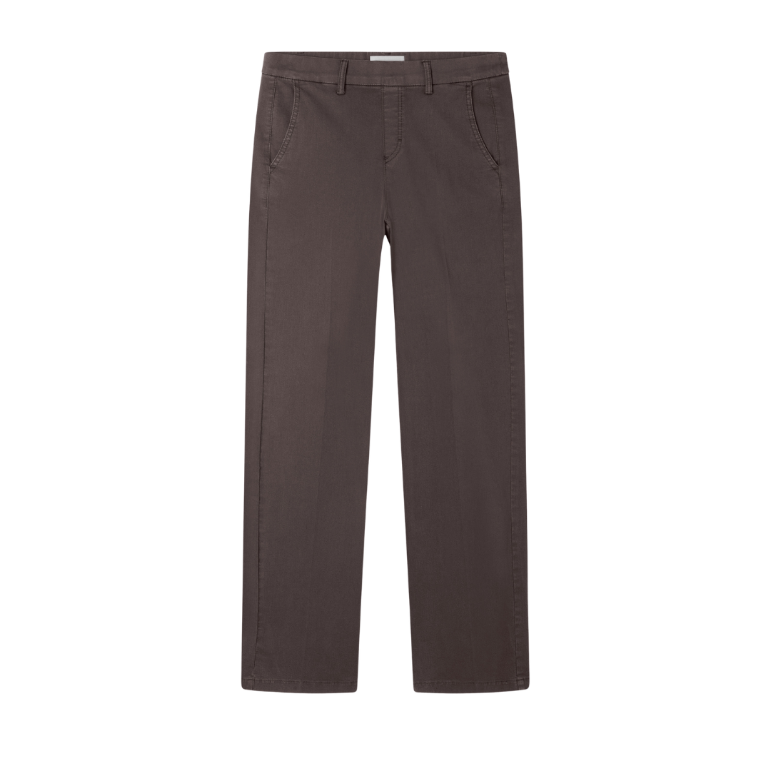 Anna Montana 1045 MILA WIDE FLEXI MILANO Bukser - Coffee - Butik VIVI