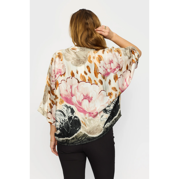 2Biz THORA.EA25 Bluse - Rose Border