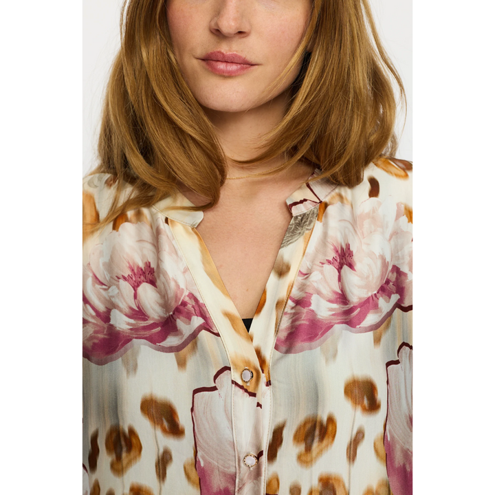 2Biz THORA.EA25 Bluse - Rose Border