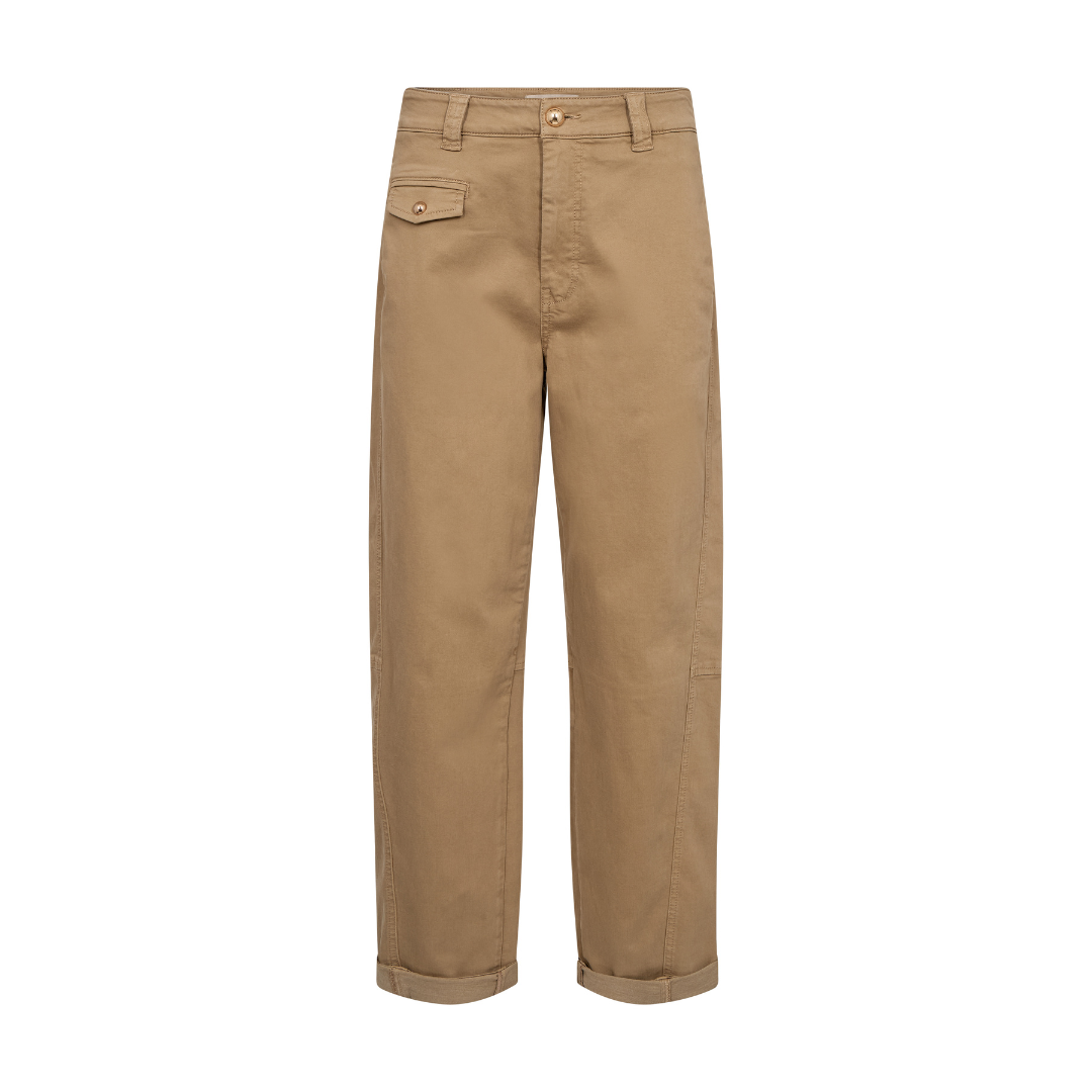 Mos Mosh MMAymen Len Bukser - Petrified Oak, Ankle - Butik VIVI