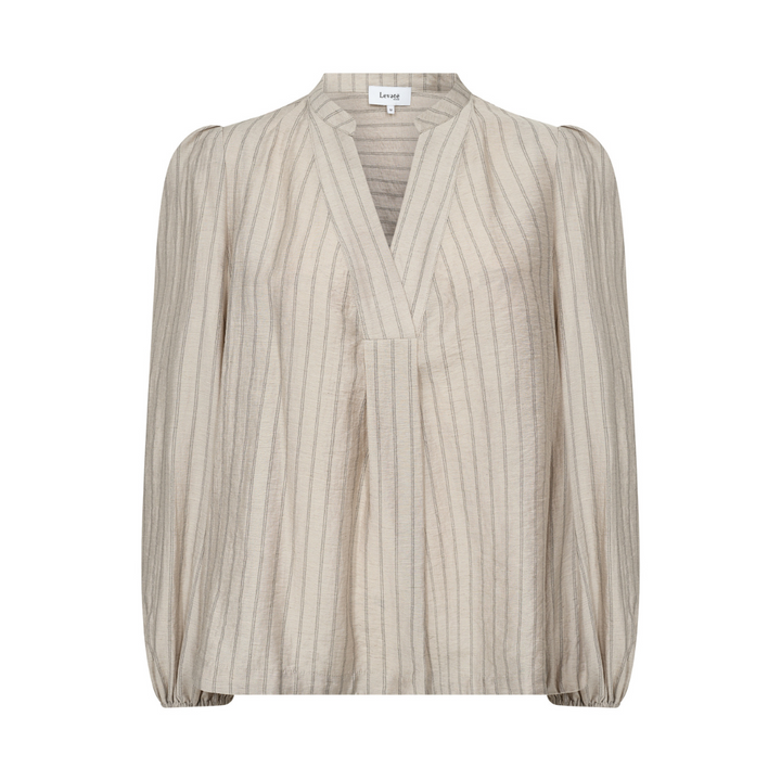 Levete Room LR-NIOMA 1 Bluse - ALUMINUM COMBI
