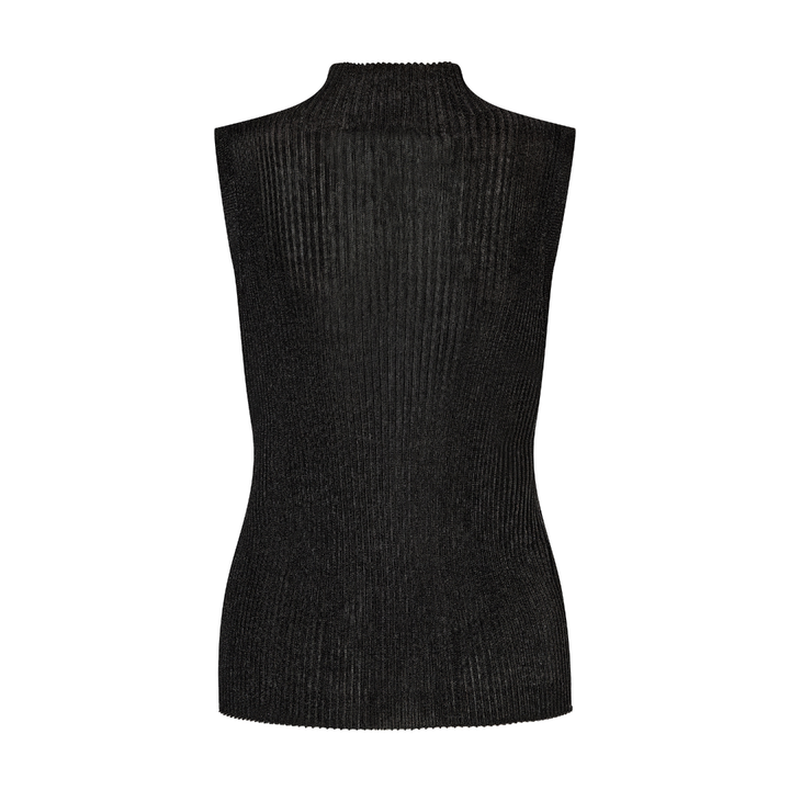 Mos Mosh MMImanja highneck SL Knit Top - Black