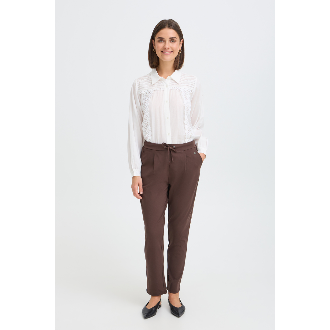 Fransa FRZASTRETCH 1 Bukser - Hot Fudge - Butik VIVI