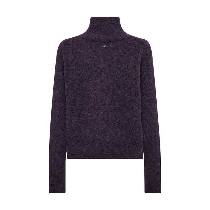 Mos Mosh MMThora Knit Zip Cardigan - Sweet Grape
