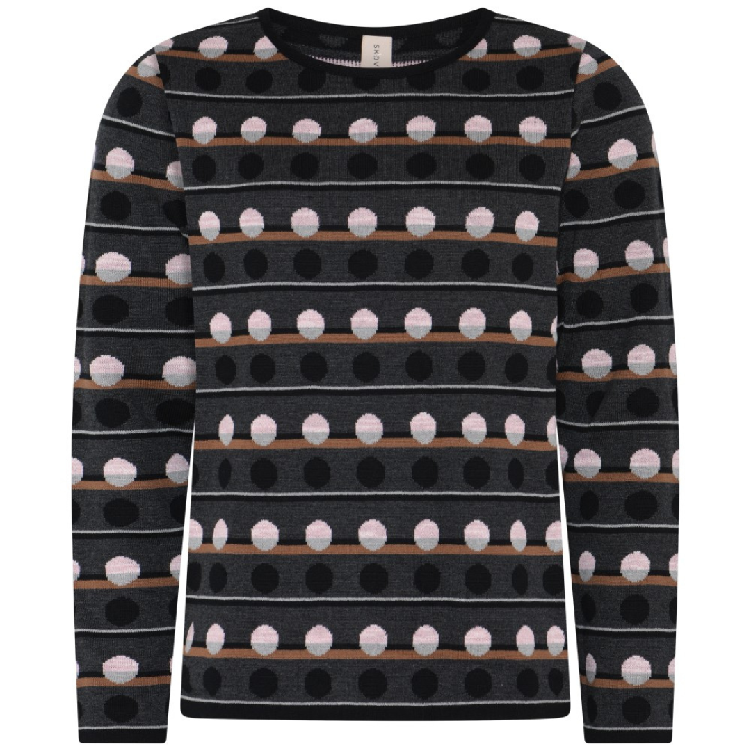 Skovhuus Rundhals Bluse - Black
