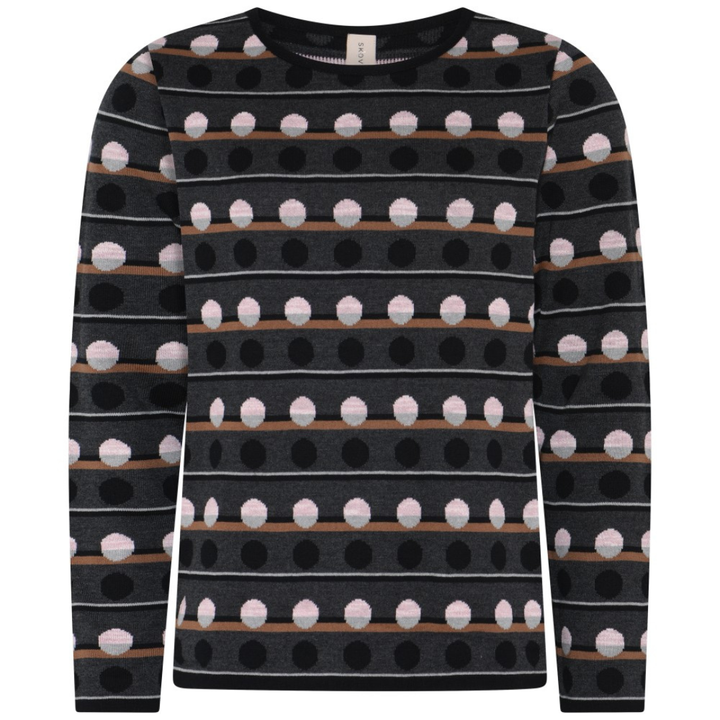Skovhuus Rundhals Bluse - Black
