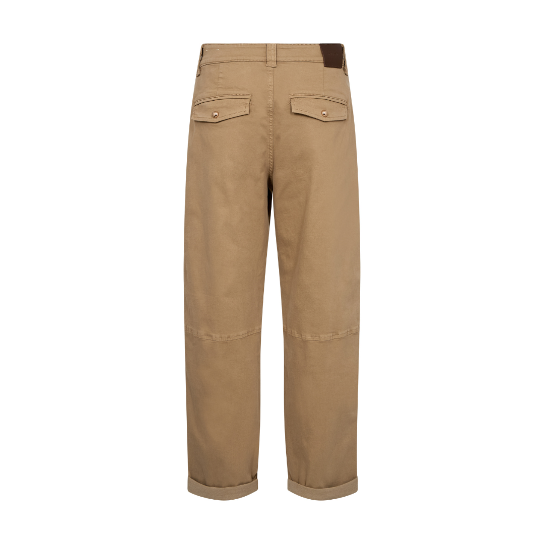 Mos Mosh MMAymen Len Bukser - Petrified Oak, Ankle - Butik VIVI