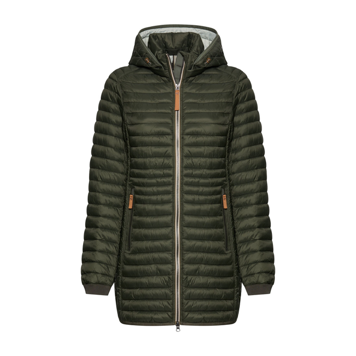 Camel Active Water-repellent quilted jacket with zip pockets Jakke - Forest - Butik VIVI