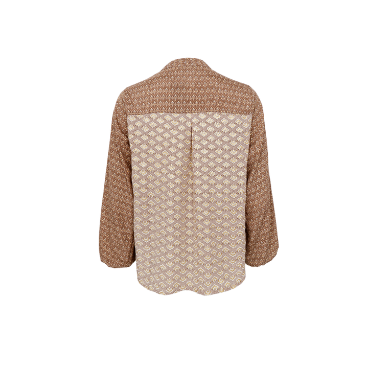 Black Colour BCLUNA Bluse - Nougat Multi - Butik VIVI