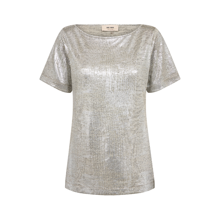 Mos Mosh MMNiva O-SS Metallic T-shirt - Silver