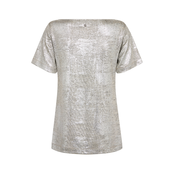 Mos Mosh MMNiva O-SS Metallic T-shirt - Silver