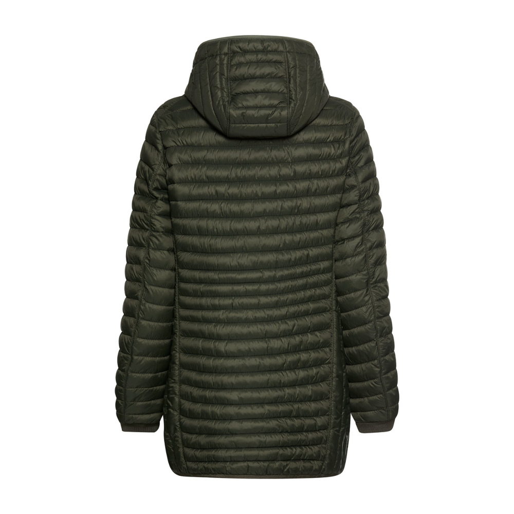 Camel Active Water-repellent quilted jacket with zip pockets Jakke - Forest - Butik VIVI