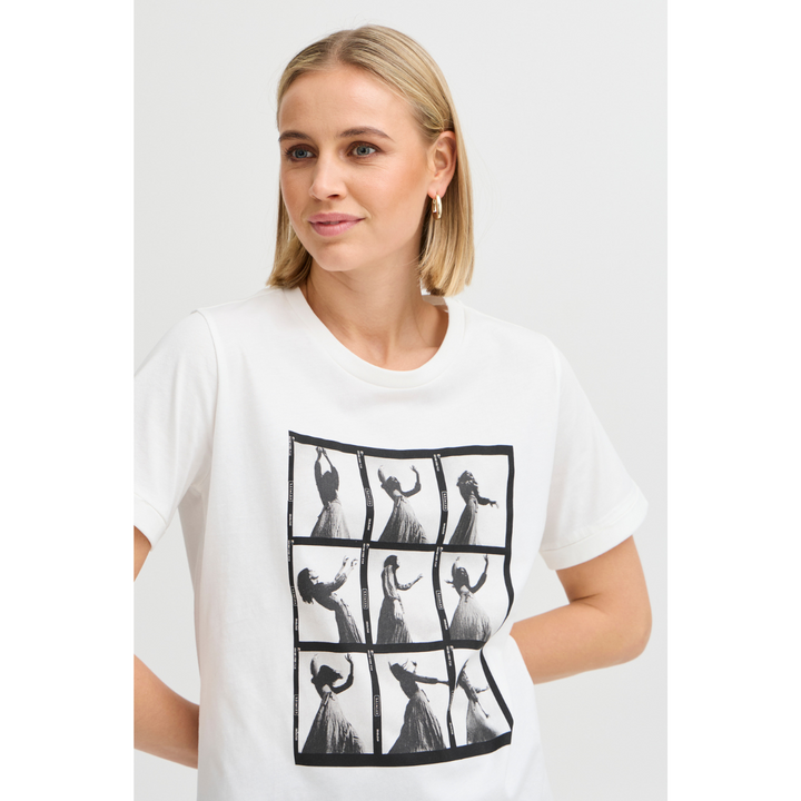 Fransa FRNEVEAH T-shirt 1 - blanc de blanc mix