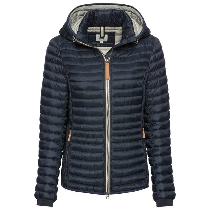 Camel Active Quiltet Kort Letvægts Jakke - Navy - Butik VIVI