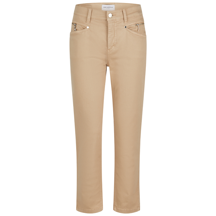 Anna Montana Angelika Slim Fit 7/8 Porto Bukser - Sand - Butik VIVI