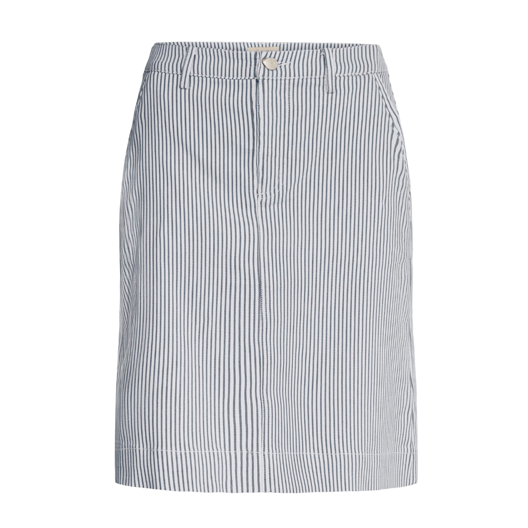 Fransa FRENA SK 3 Nederdel - Navy Stripe - Butik VIVI