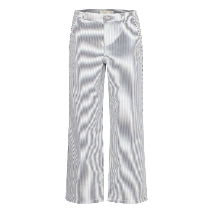 Fransa FRENA TESSA PA 2 Bukser - birch w. navy blazer stripe