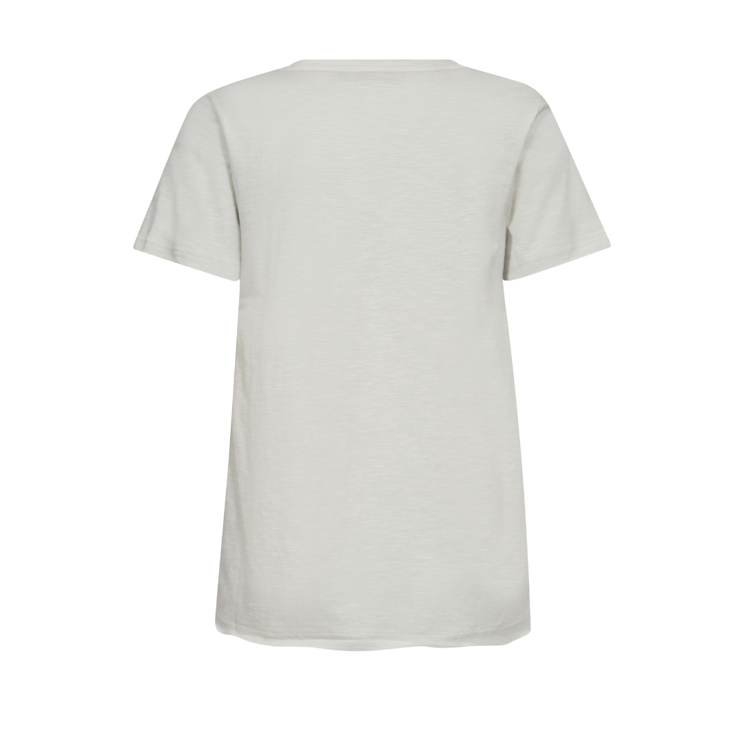Mos Mosh MMNadine O-SS Deco T-Shirt - Ecru
