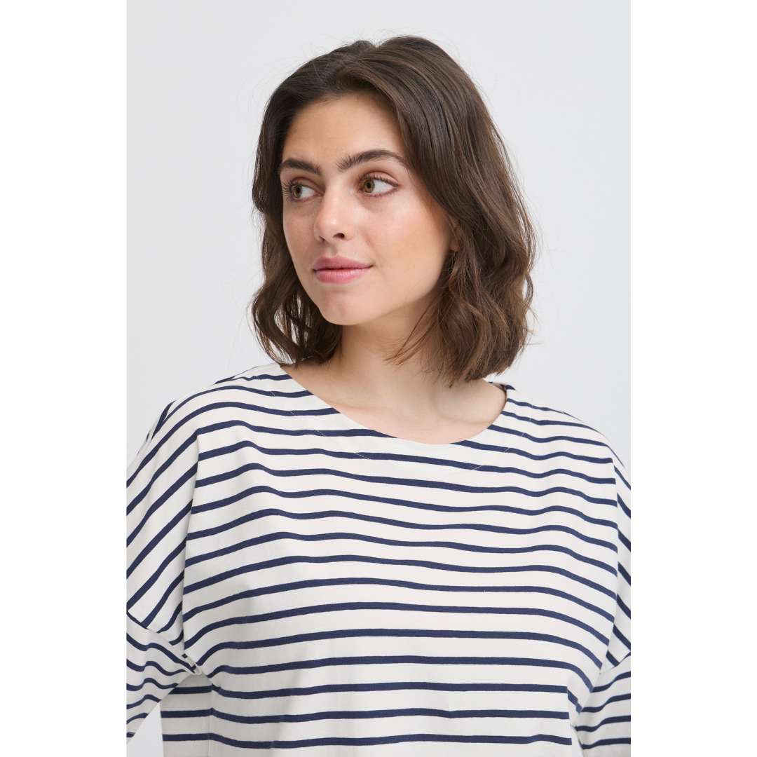 Fransa FRSIVA T-shirt 7 - navy blazer mix