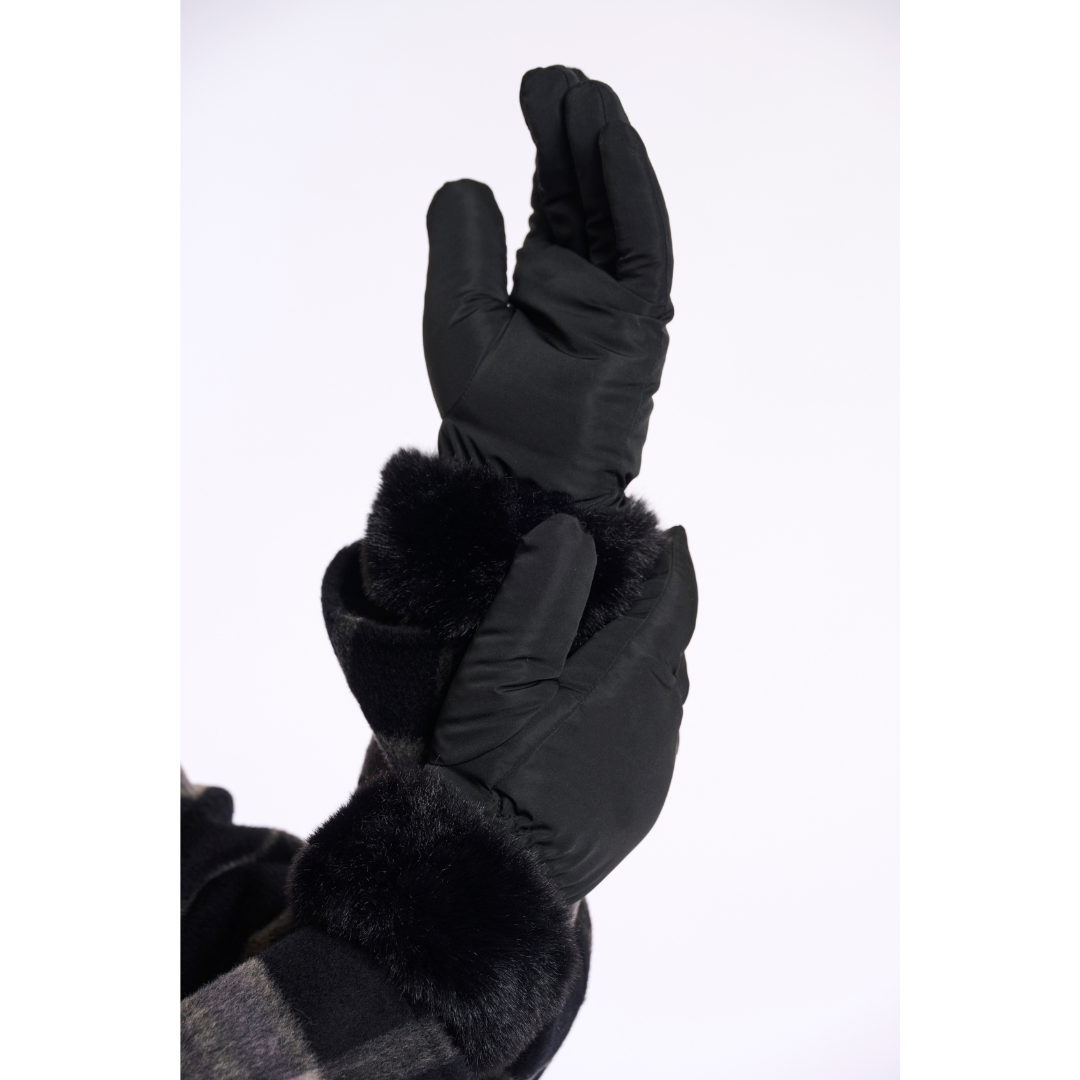 Rino & Pelle Omaire Handsker - Sort