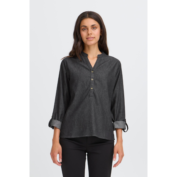 Fransa FRVILDA BL 1 Bluse - Black Denim