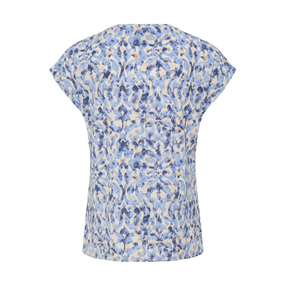 Fransa FRSEEN TEE 1 T-Shirt - Boho Bloom Della/Oxford / Blue - Butik VIVI