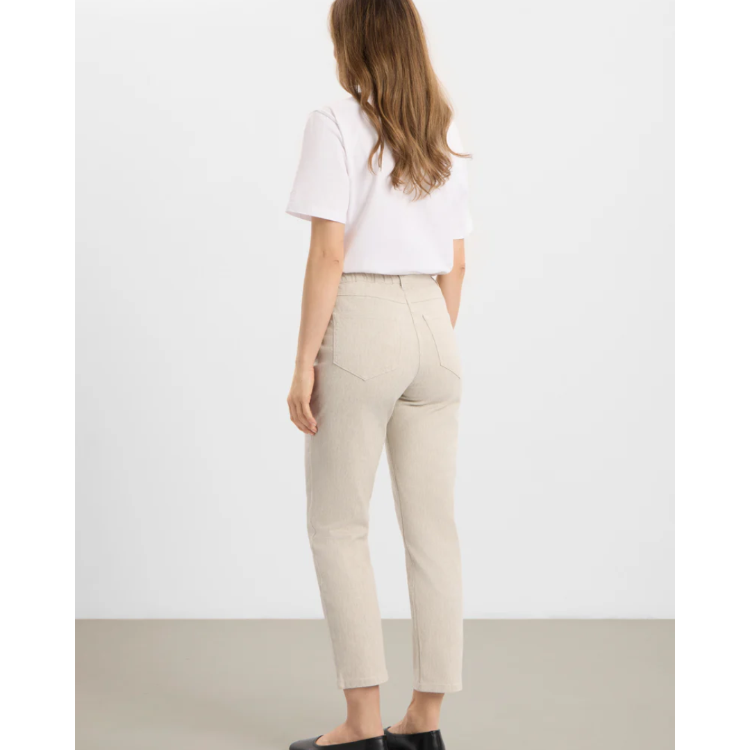 Laurie Hannah Regular Extra Short Length Bukser - Grey Sand Hemp - Butik VIVI