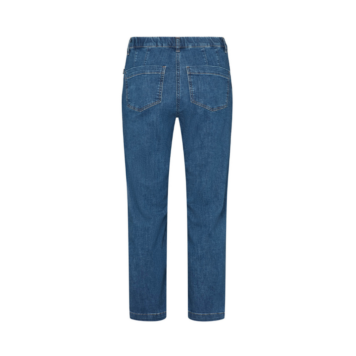 Laurie Piper Regular Cropped Bukser - Blue Denim
