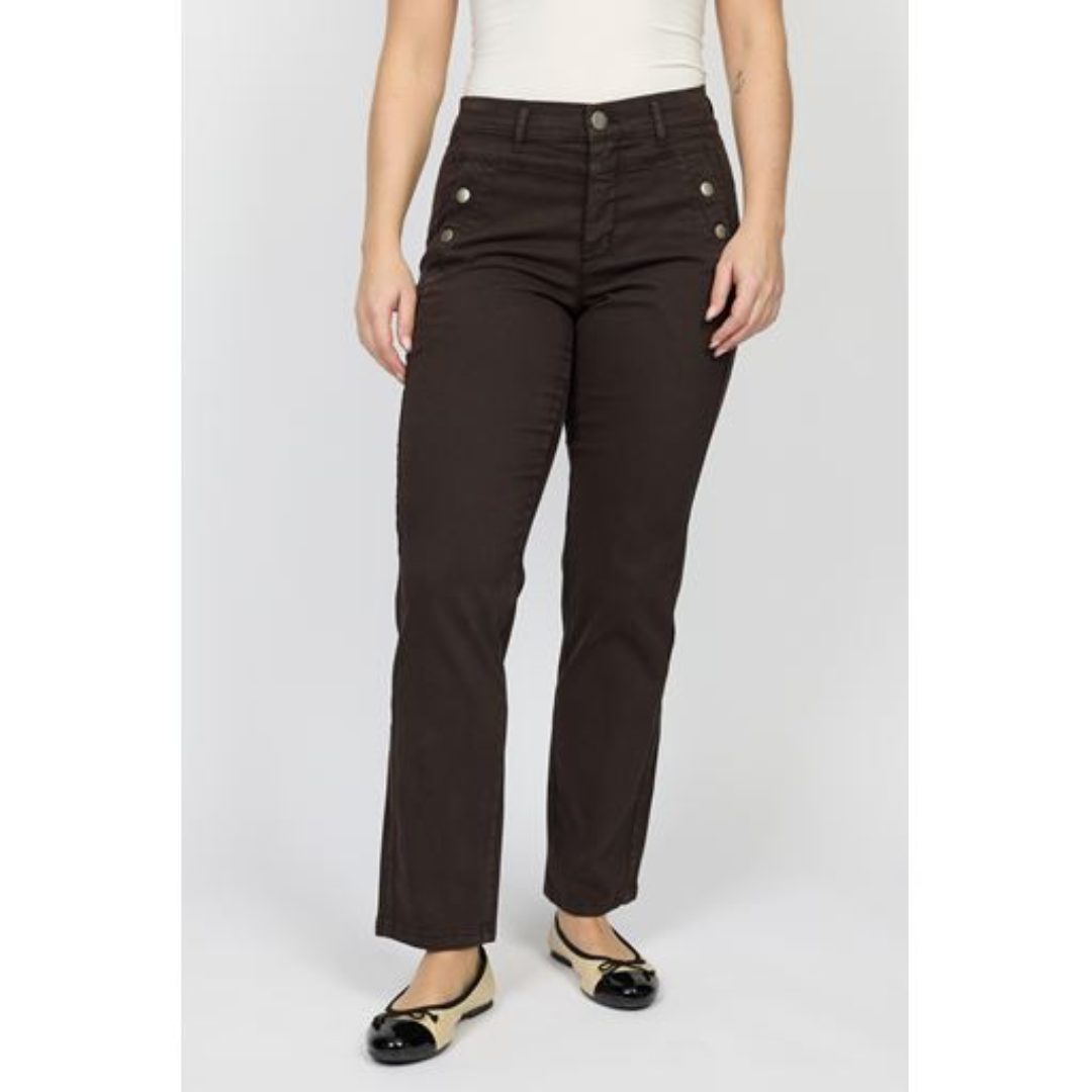 2Biz KARCEMONA Bukser - Dark Brown
