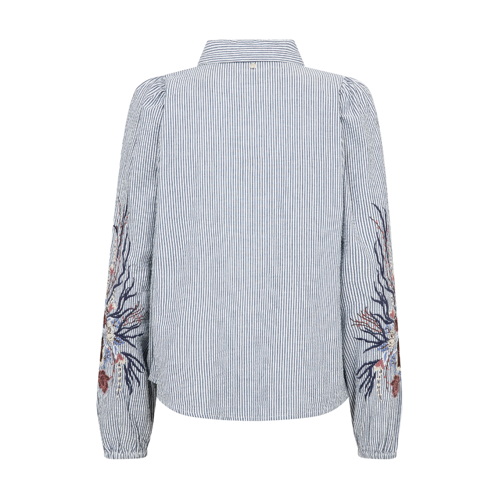 Mos Mosh MMCiu Oxfo Skjorte - Crown Blue - Butik VIVI