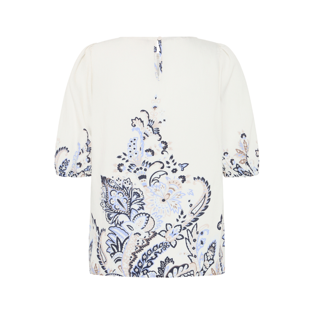 Fransa FRADARA BL 4 Bluse - Blue Paisley - Butik VIVI