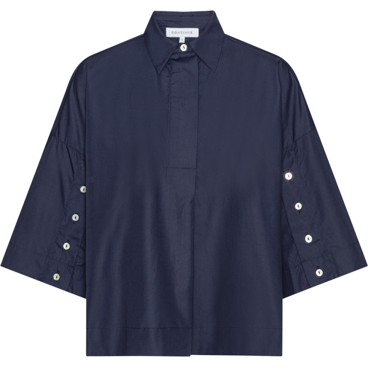 Continue Klara Shirt - Navy Blue