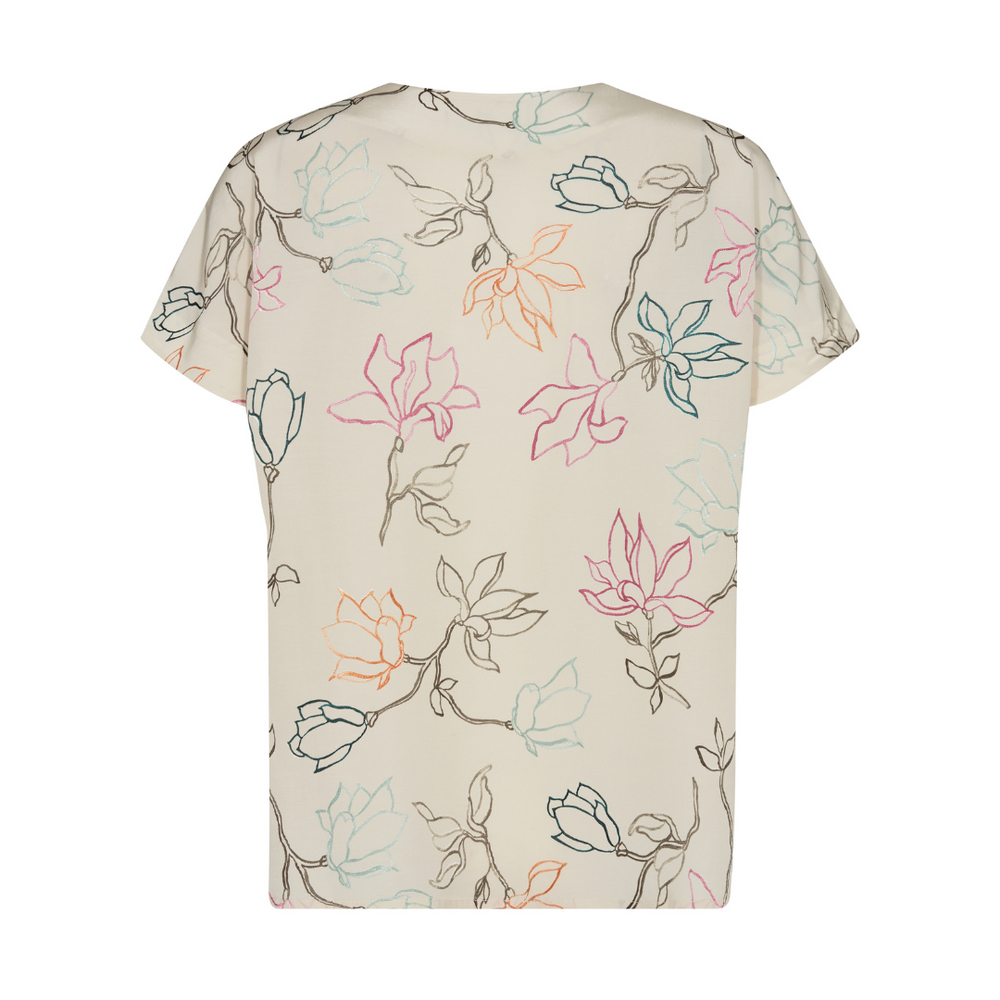 Mos Mosh Margie Leavy Bluse - Ecru - Butik VIVI