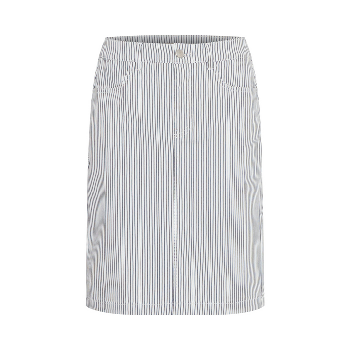 Fransa FRENA SK 2 Nederdel - Birch w. Vavy Blazer Stripe