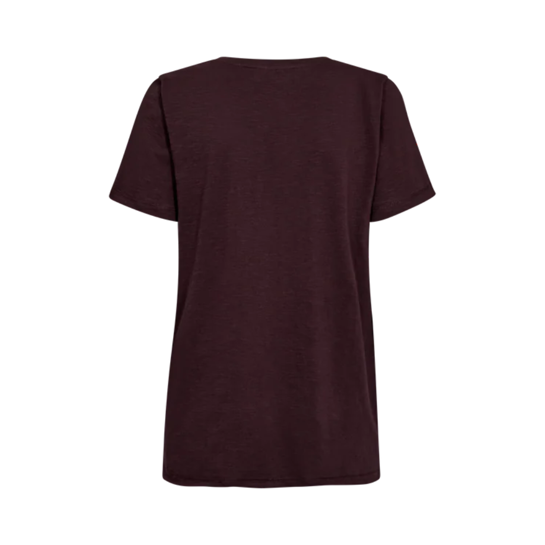 Mos Mosh MMNadine O-SS Deco T-Shirt - Fudge