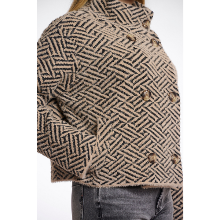 Rino & Pelle Beth Jakke - Sand Graphic