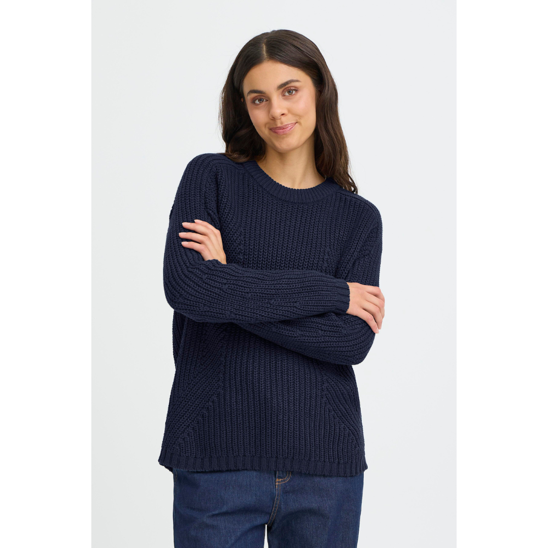 Fransa FRKAMIA PU 1 Strik - Navy Blazer