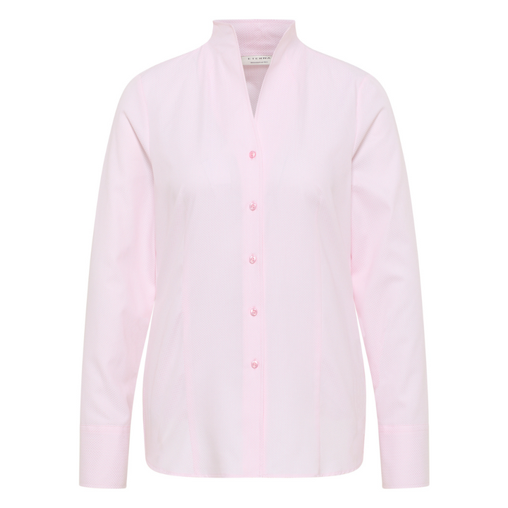 Eterna Jacquard Long Sleeve Skjortebluse - Rose