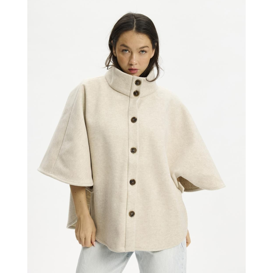 Kopenhaken KPHISLA Poncho Jakke - Birch - Butik VIVI