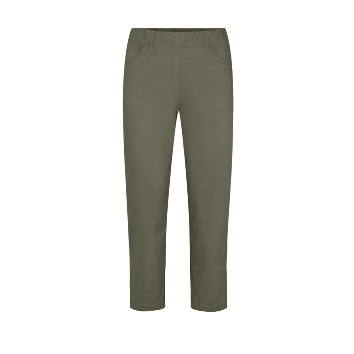 Laurie Patricia Pure Regular Cropped Bukser - Khaki - Butik VIVI
