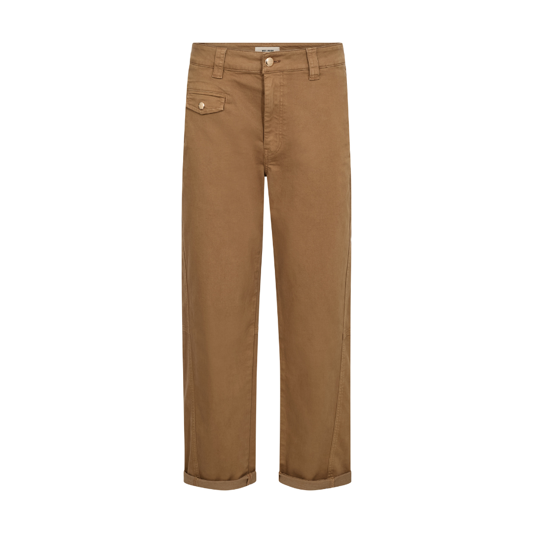 Mos Mosh MMAymen Len Bukser - Dark Camel, Ankle