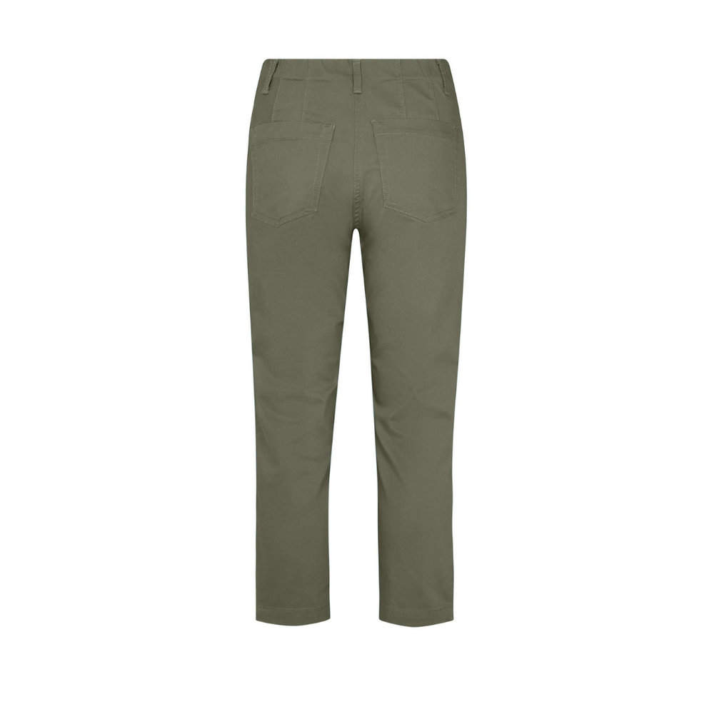 Laurie Patricia Pure Regular Cropped Bukser - Khaki - Butik VIVI