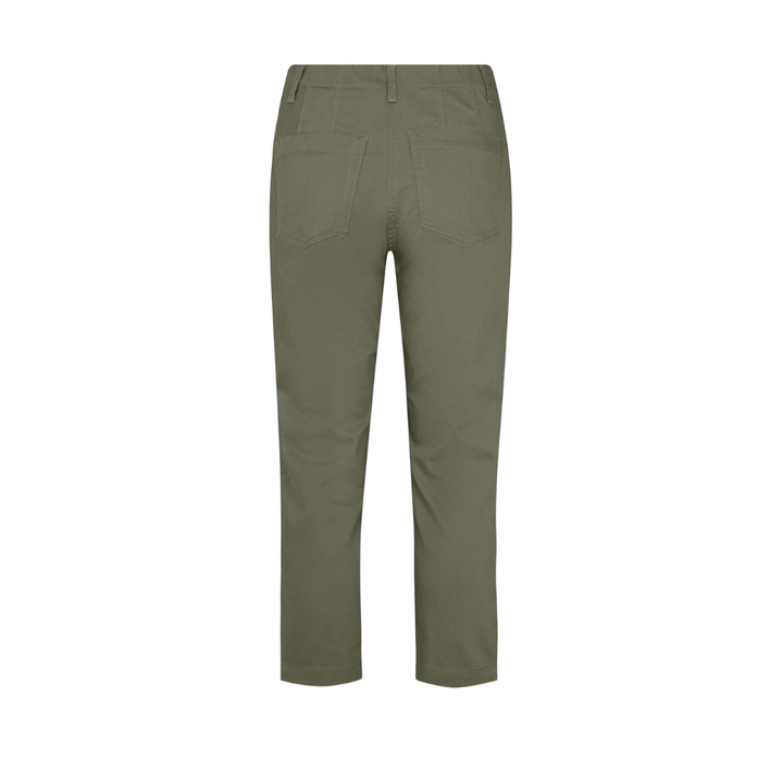 Laurie Patricia Pure Regular Cropped Bukser - Khaki - Butik VIVI