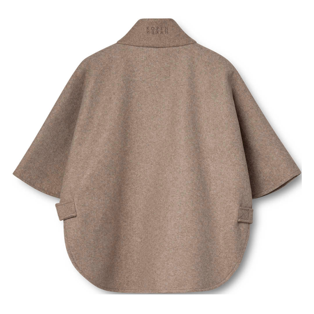 Kopenhaken KPHISLA Poncho Jakke - Earth Brown - Butik VIVI