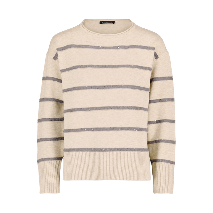 Betty Barclay Knit Jumper Pullover Strik - Patch Taupe/Grey